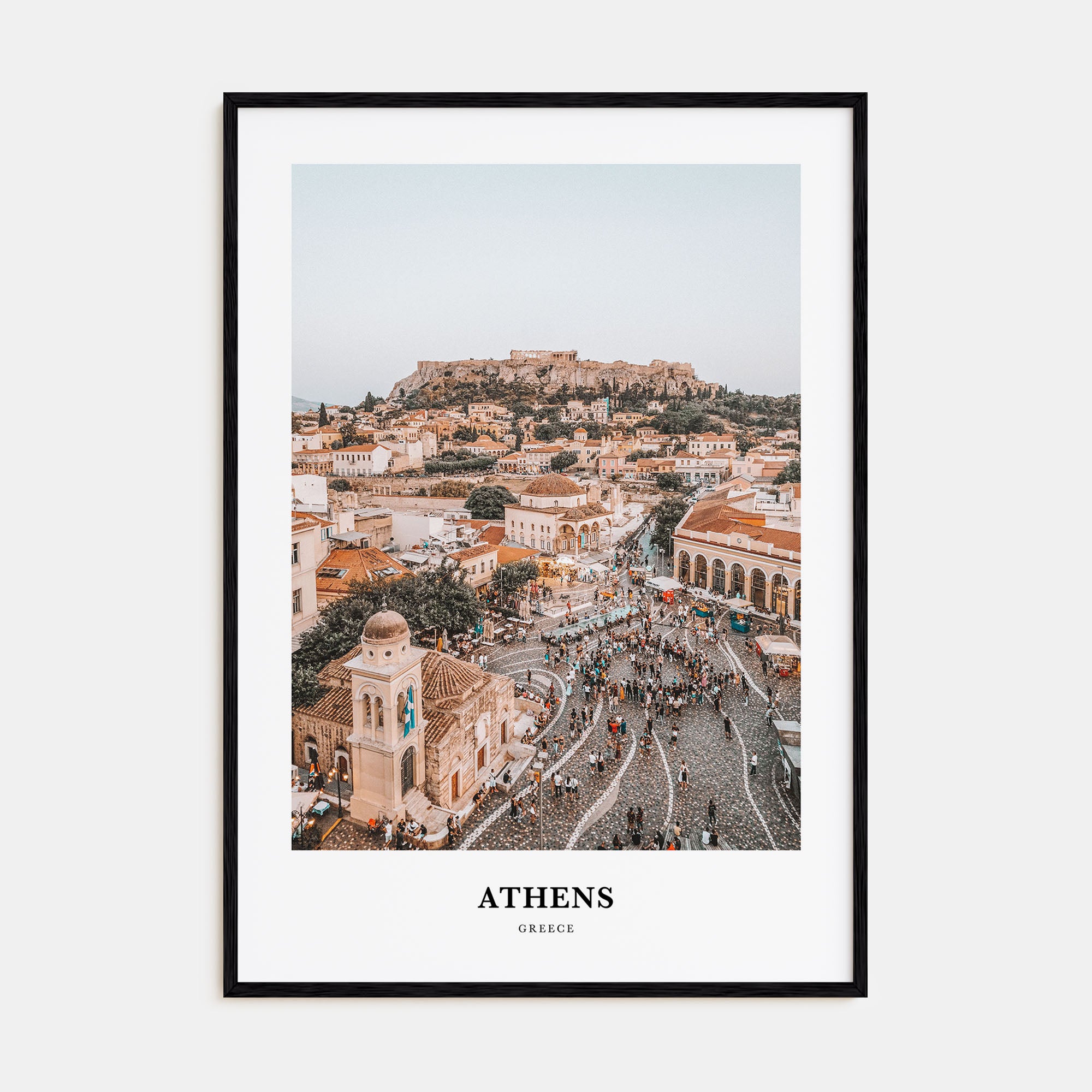 Athens, Greece Portrait Color Poster