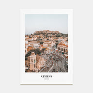 Athens, Greece Portrait Color Poster