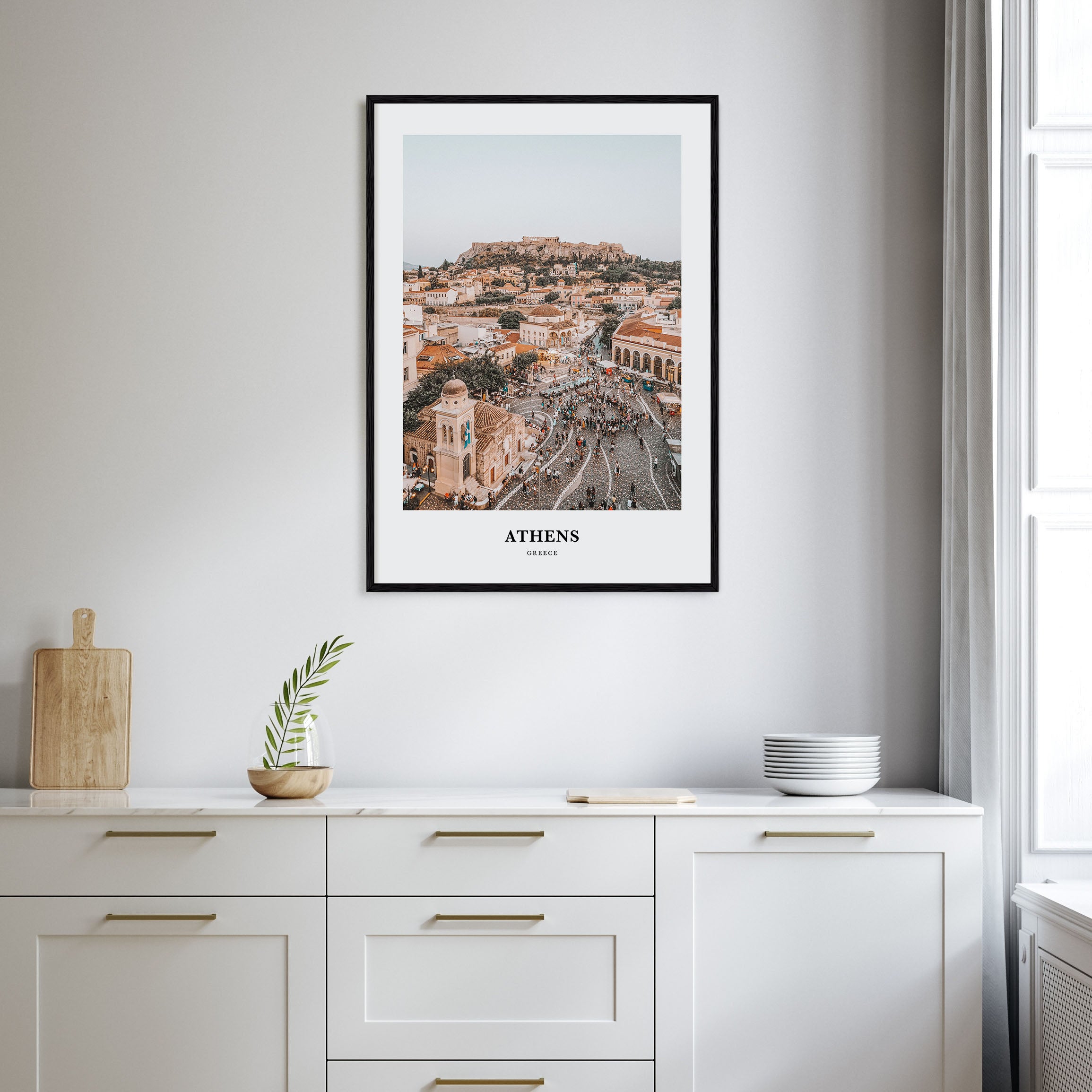 Athens, Greece Portrait Color Poster
