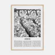 Athens, Greece Travel B&W No 3 Poster