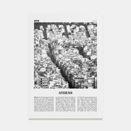 Athens, Greece Travel B&W No 3 Poster