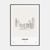 Atlanta Drawn Poster