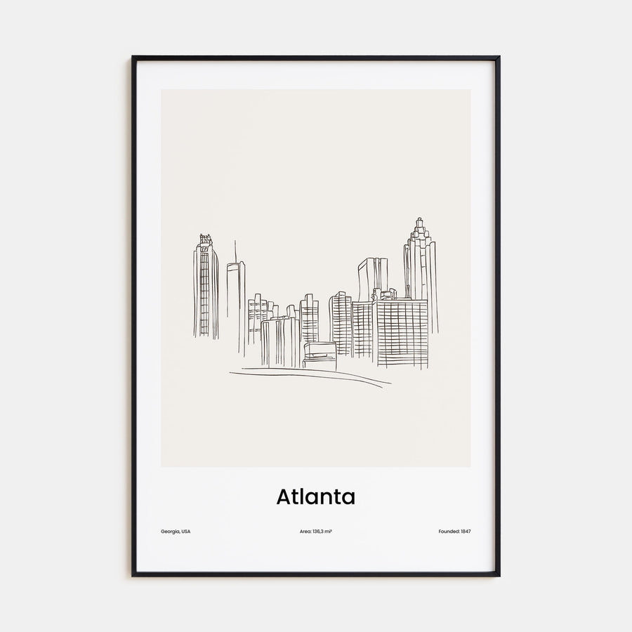 Atlanta Drawn Poster