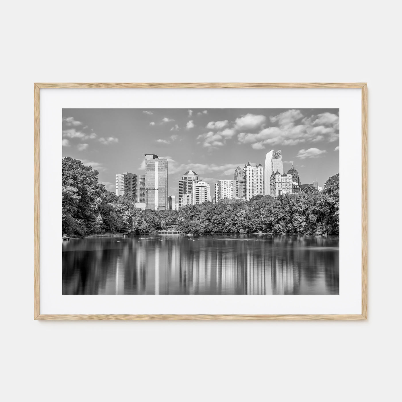 Atlanta Landscape B&W Poster