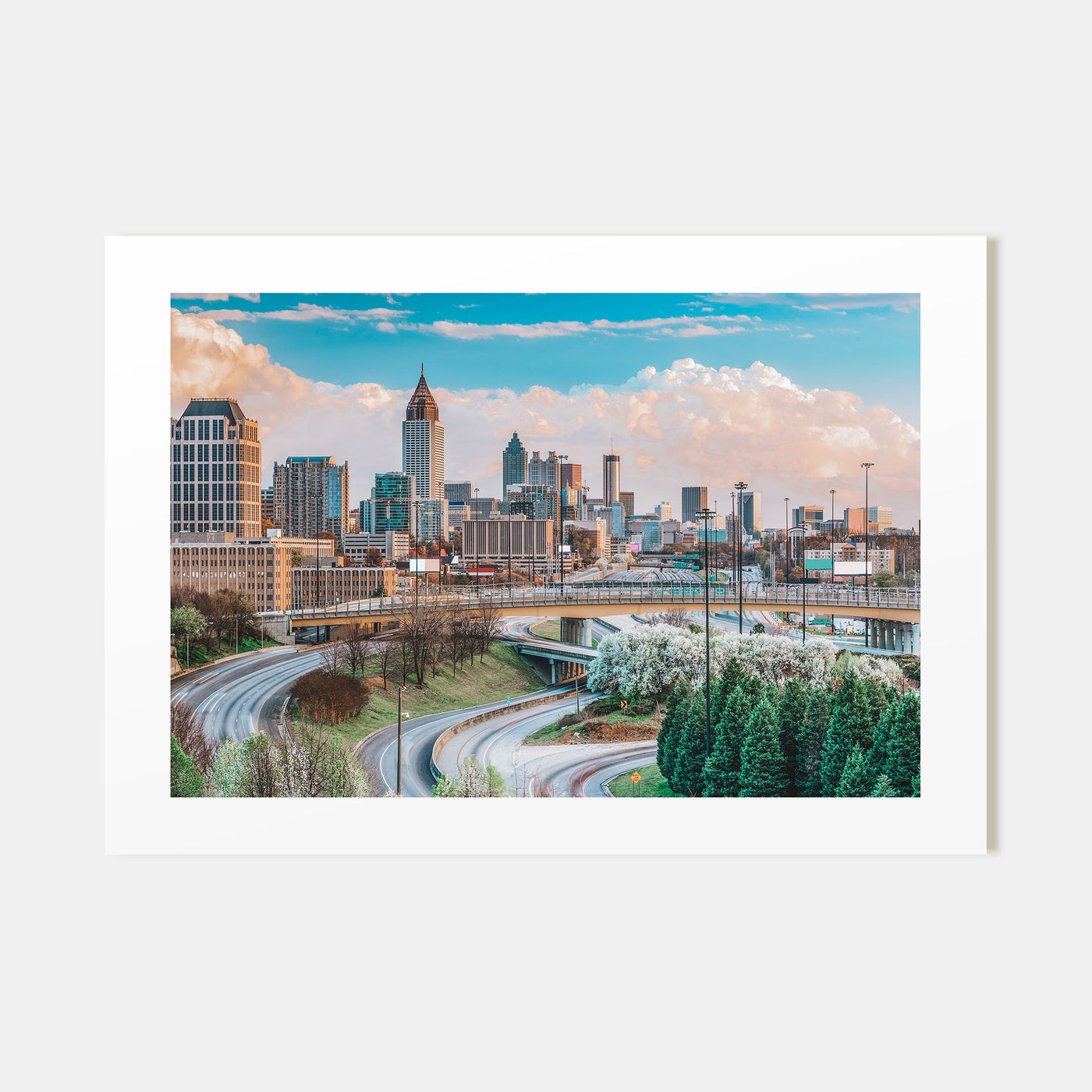 Atlanta Landscape Color Poster