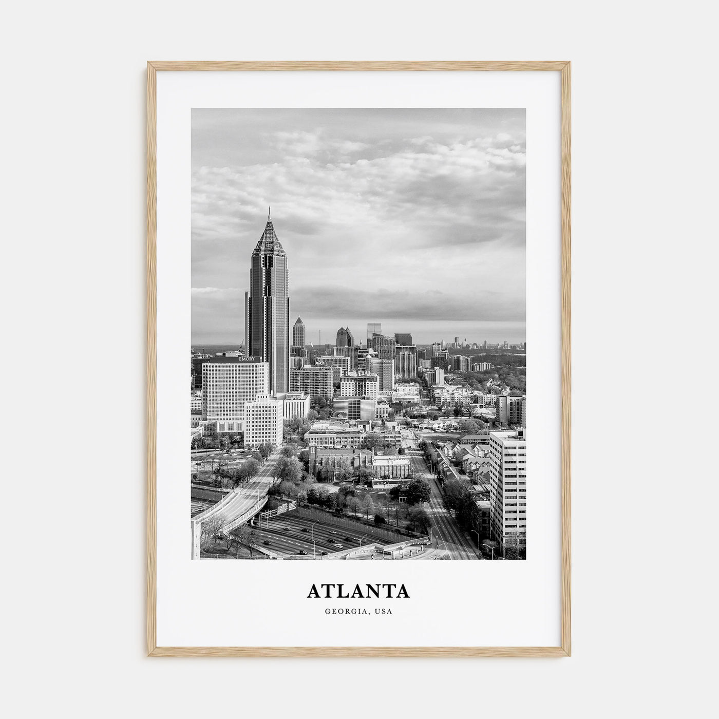 Atlanta Portrait B&W No 2 Poster