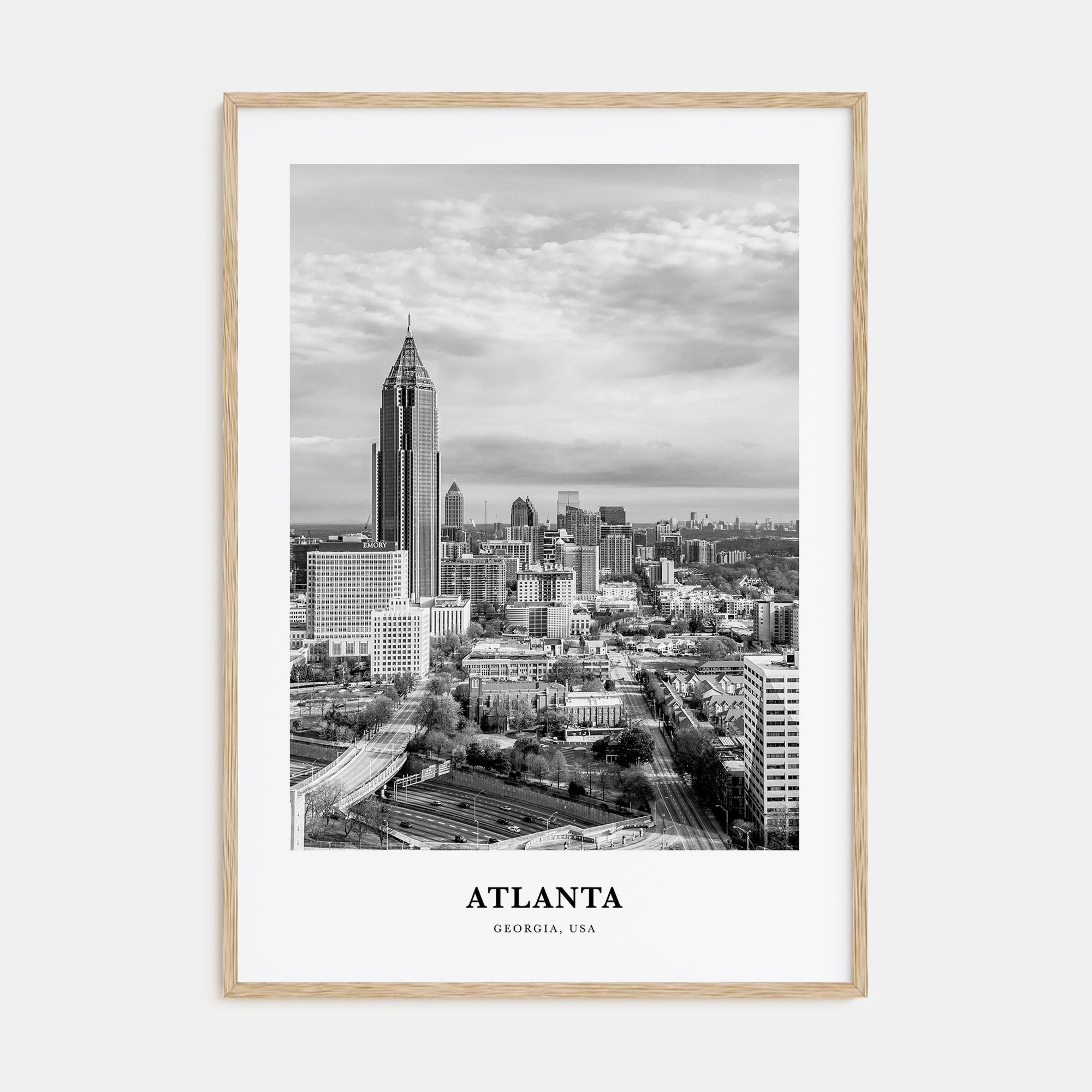 Atlanta Portrait B&W No 2 Poster