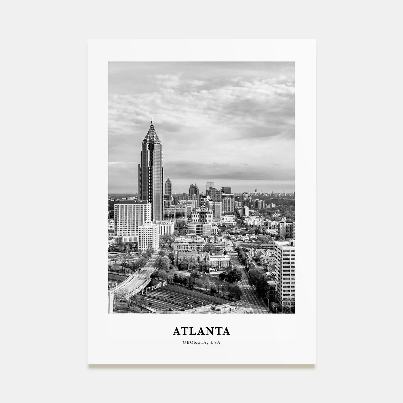 Atlanta Portrait B&W No 2 Poster