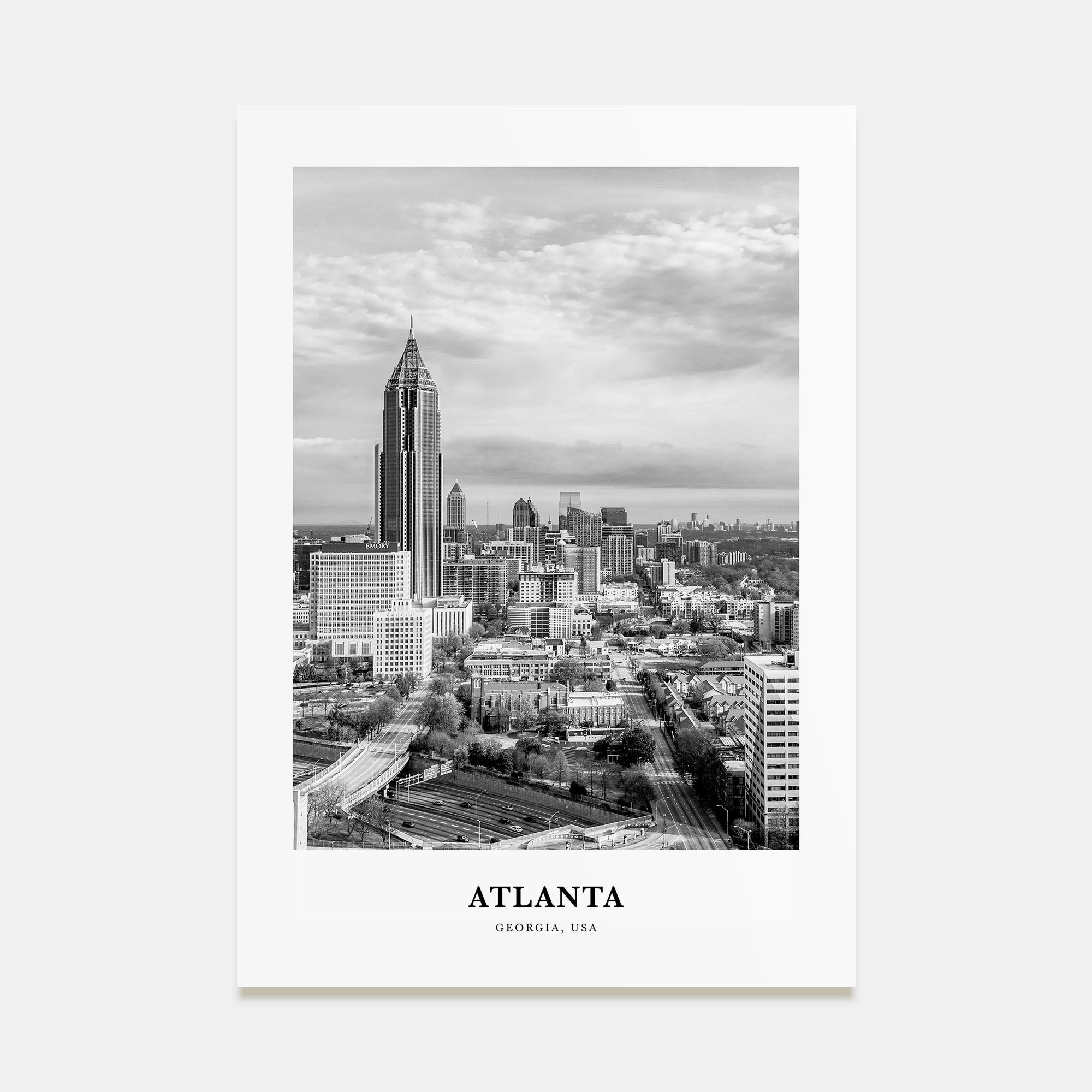 Atlanta Portrait B&W No 2 Poster