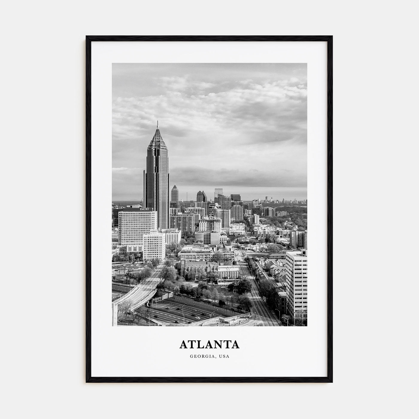 Atlanta Portrait B&W No 2 Poster