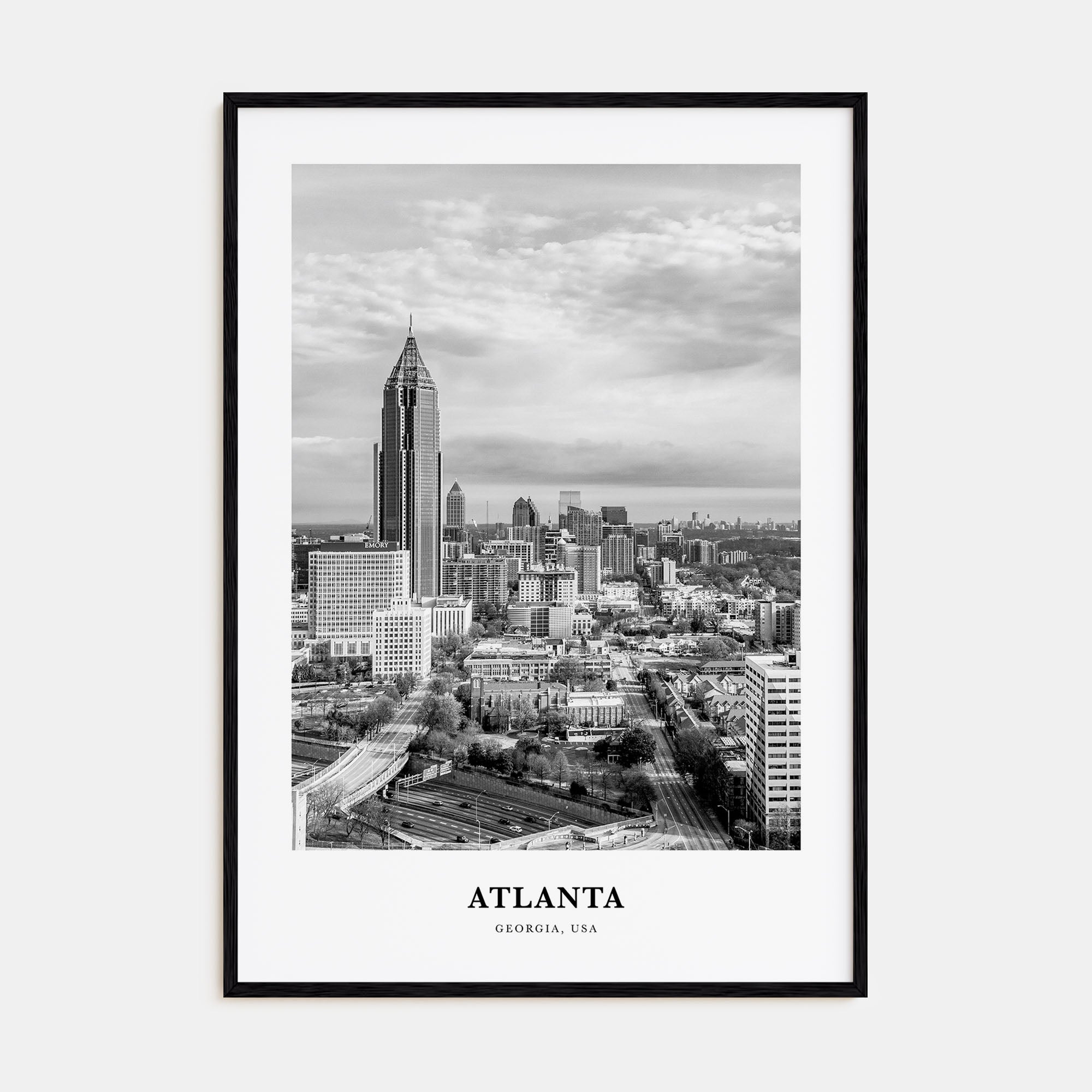 Atlanta Portrait B&W No 2 Poster