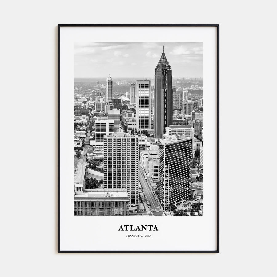 Atlanta Portrait B&W No 3 Poster