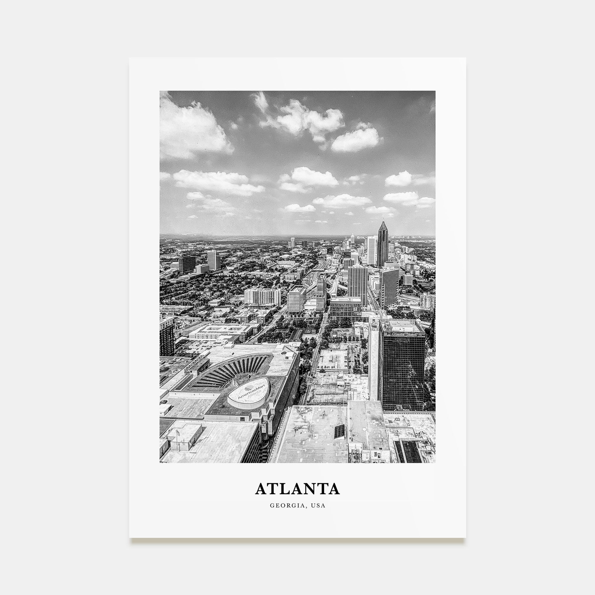 Atlanta Portrait B&W No 4 Poster
