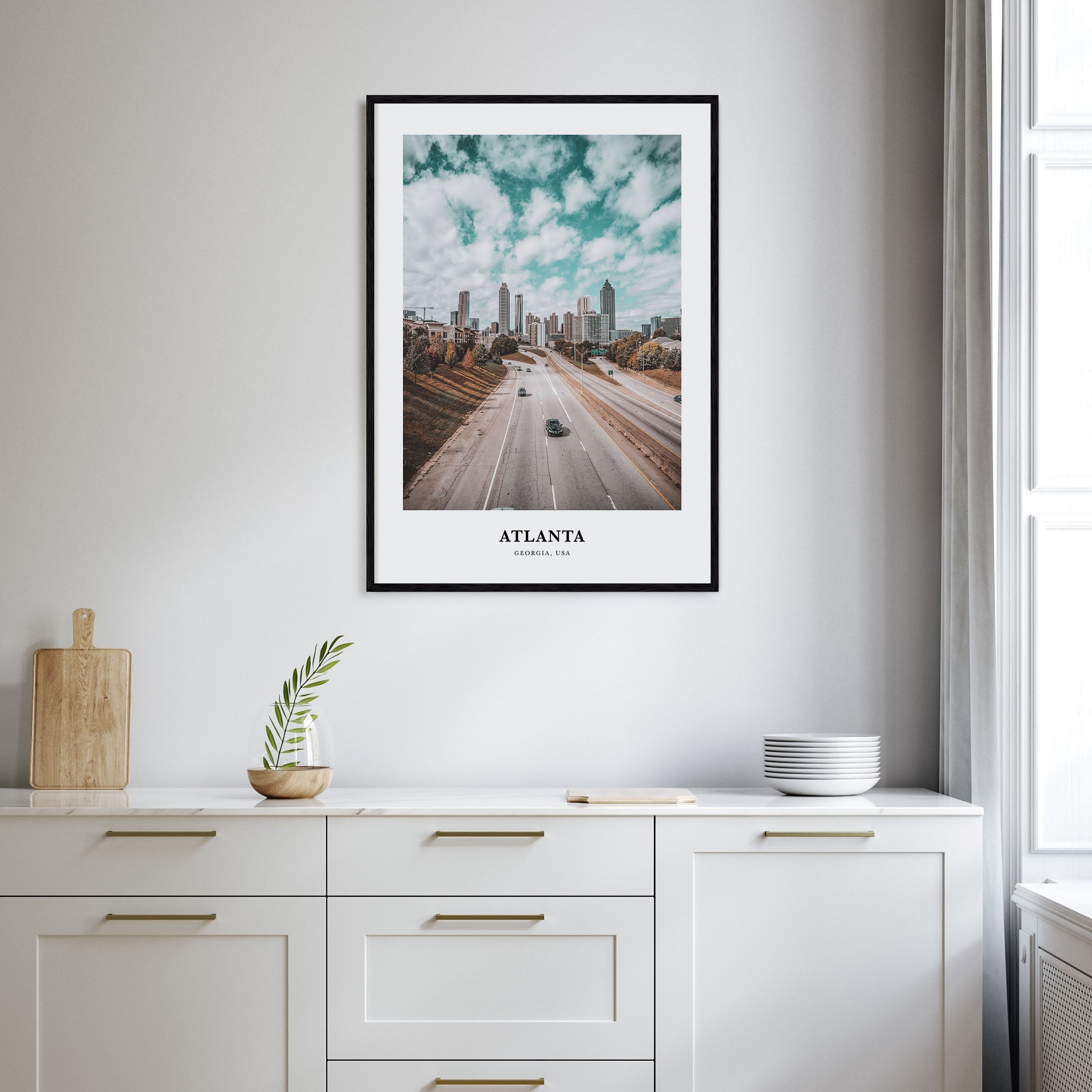 Atlanta Portrait Color No 1 Poster