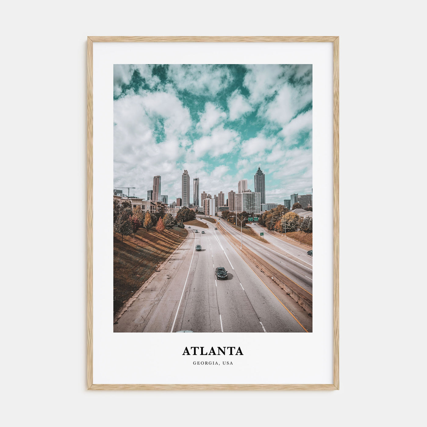 Atlanta Portrait Color No 1 Poster