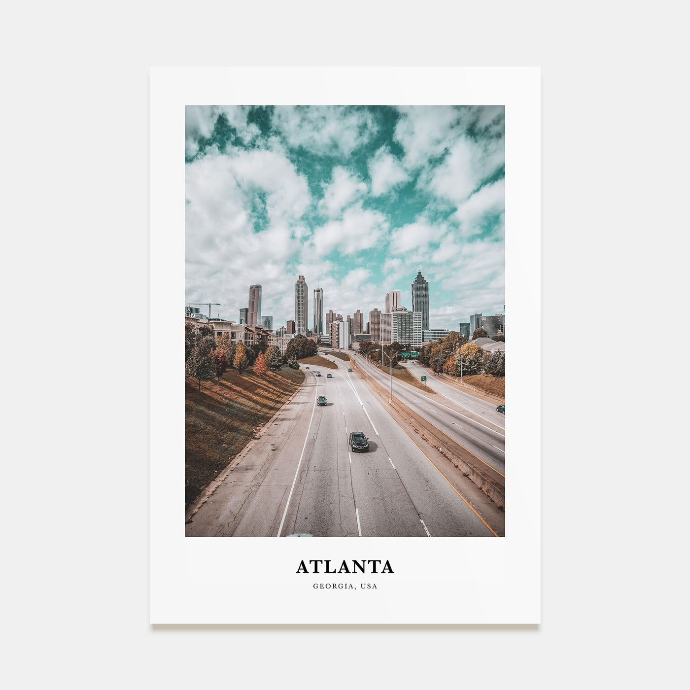 Atlanta Portrait Color No 1 Poster
