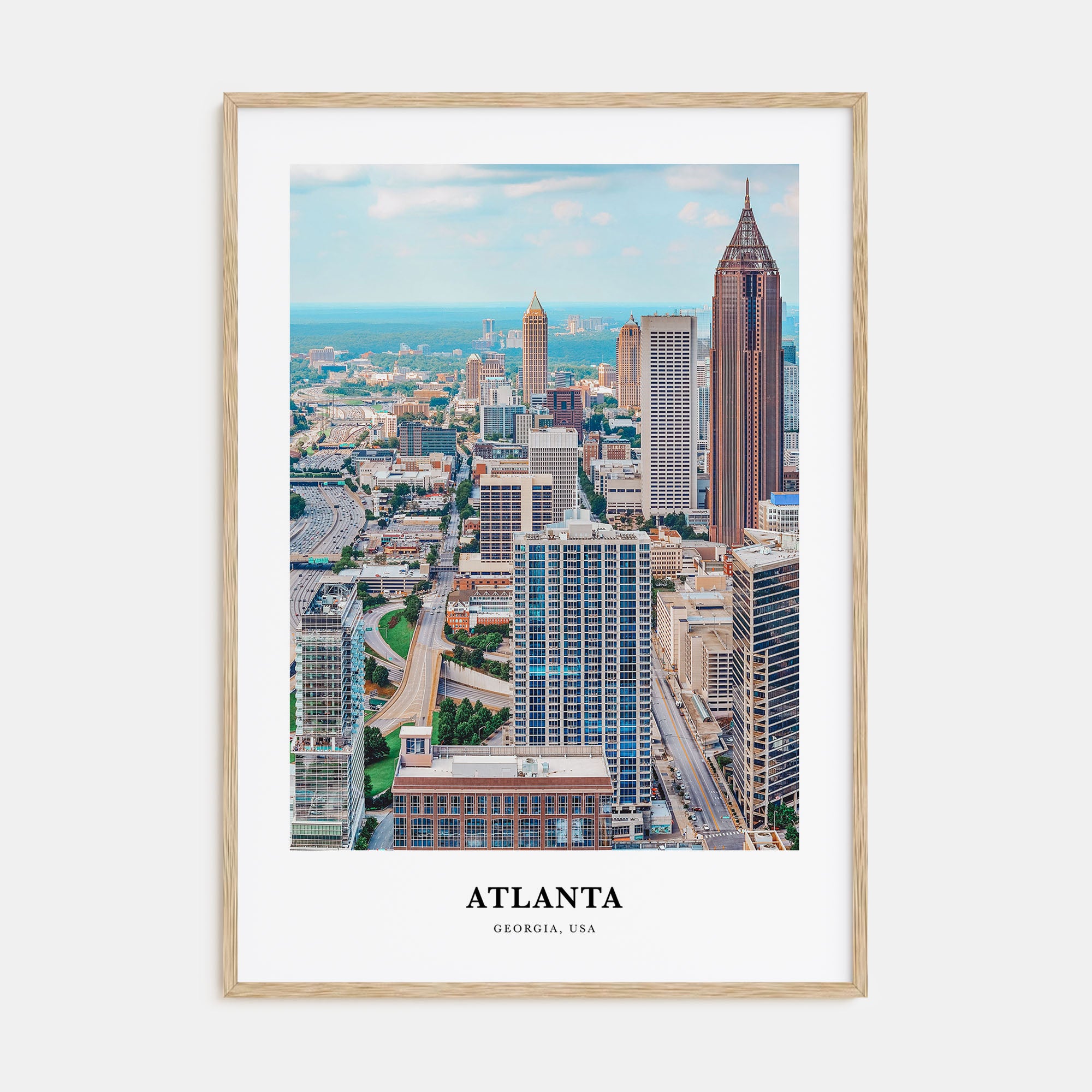 Atlanta Portrait Color No 2 Poster