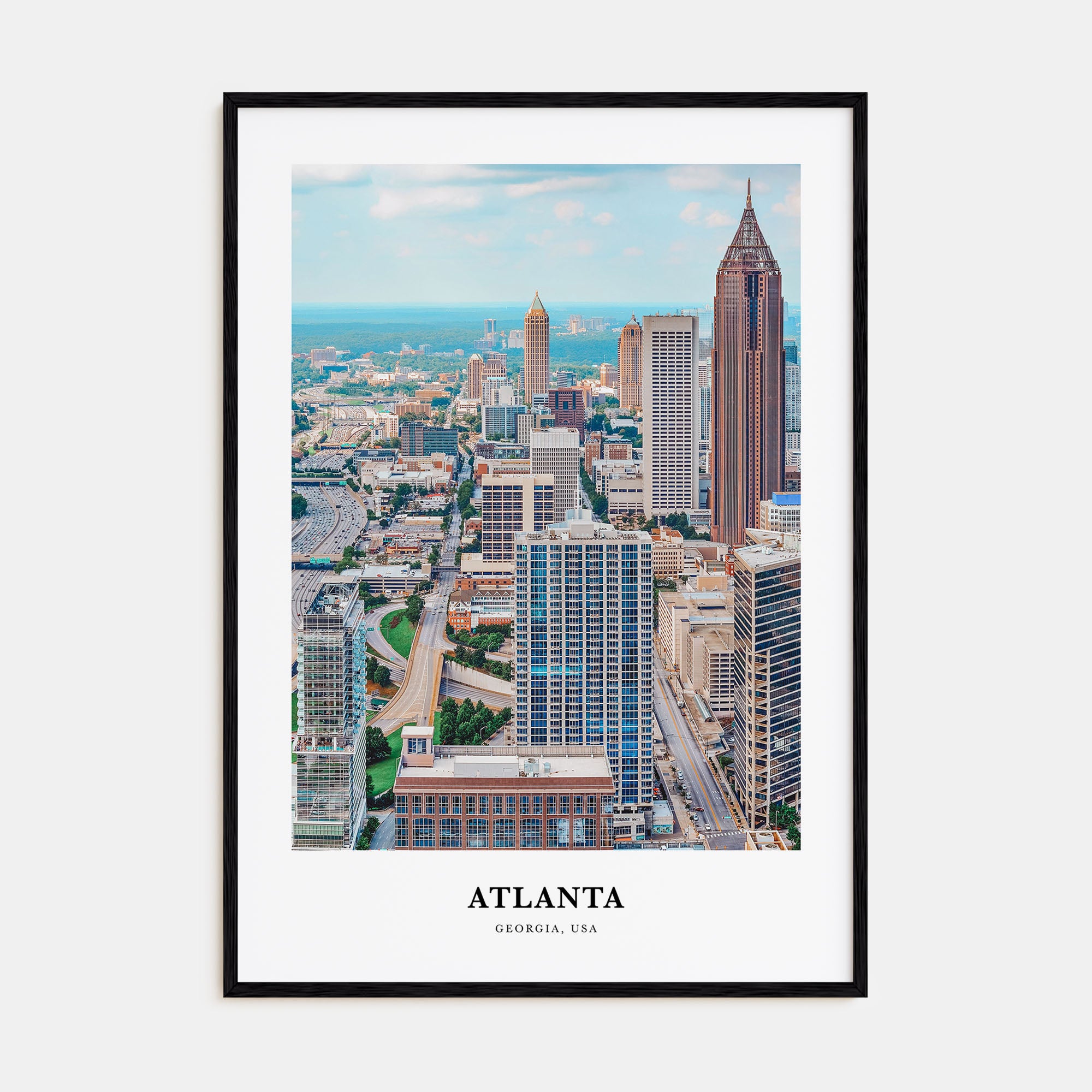 Atlanta Portrait Color No 2 Poster
