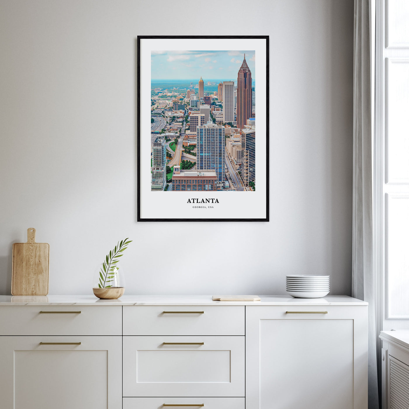 Atlanta Portrait Color No 2 Poster