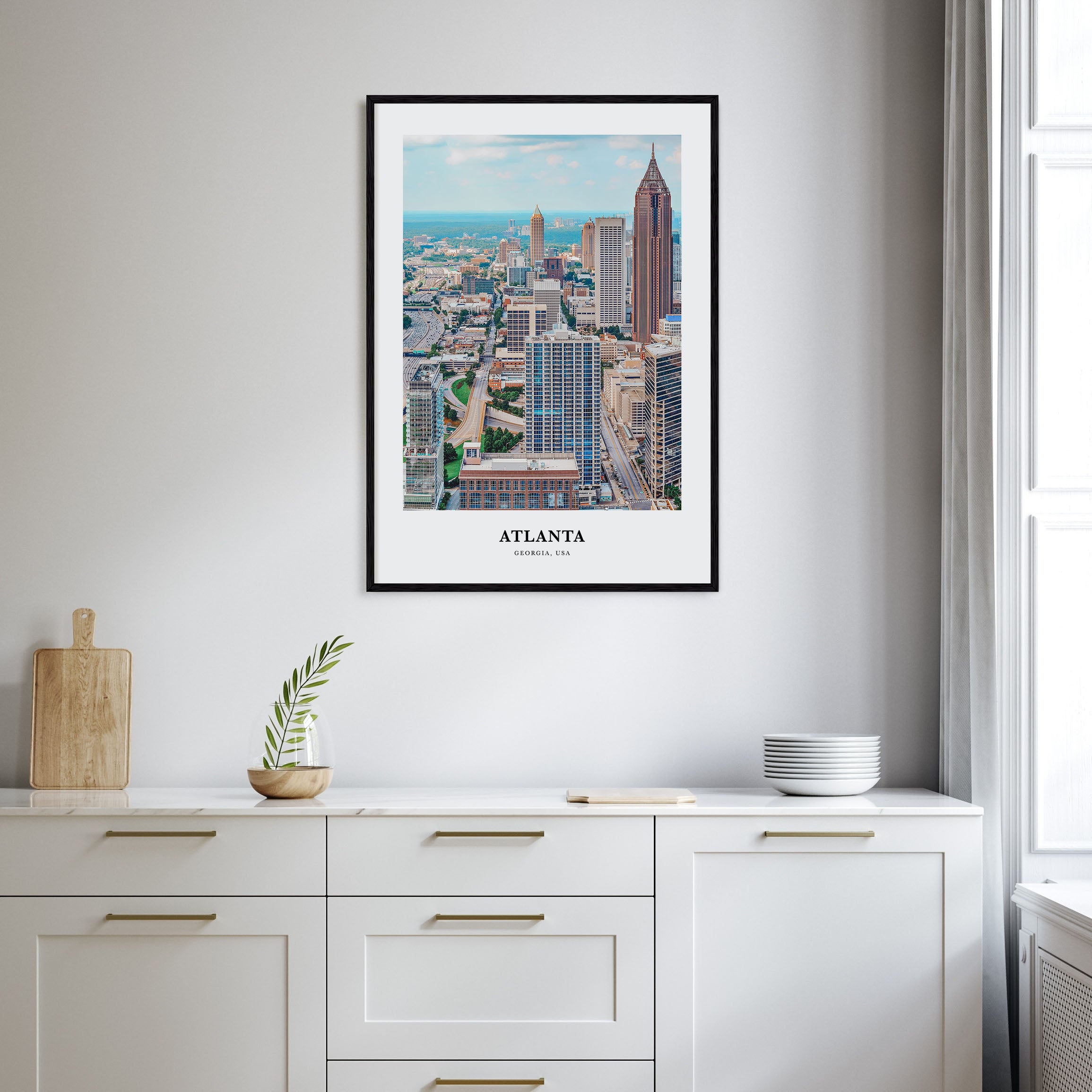 Atlanta Portrait Color No 2 Poster