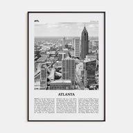 Atlanta Travel B&W No 1 Poster