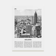 Atlanta Travel B&W No 1 Poster