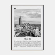 Atlanta Travel B&W No 2 Poster
