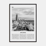 Atlanta Travel B&W No 2 Poster
