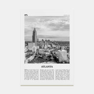 Atlanta Travel B&W No 2 Poster