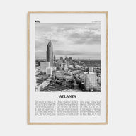 Atlanta Travel B&W No 2 Poster