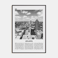 Atlanta Travel B&W No 4 Poster
