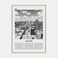 Atlanta Travel B&W No 4 Poster