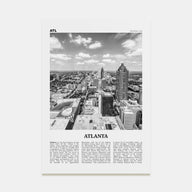 Atlanta Travel B&W No 4 Poster