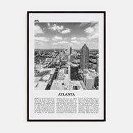 Atlanta Travel B&W No 4 Poster