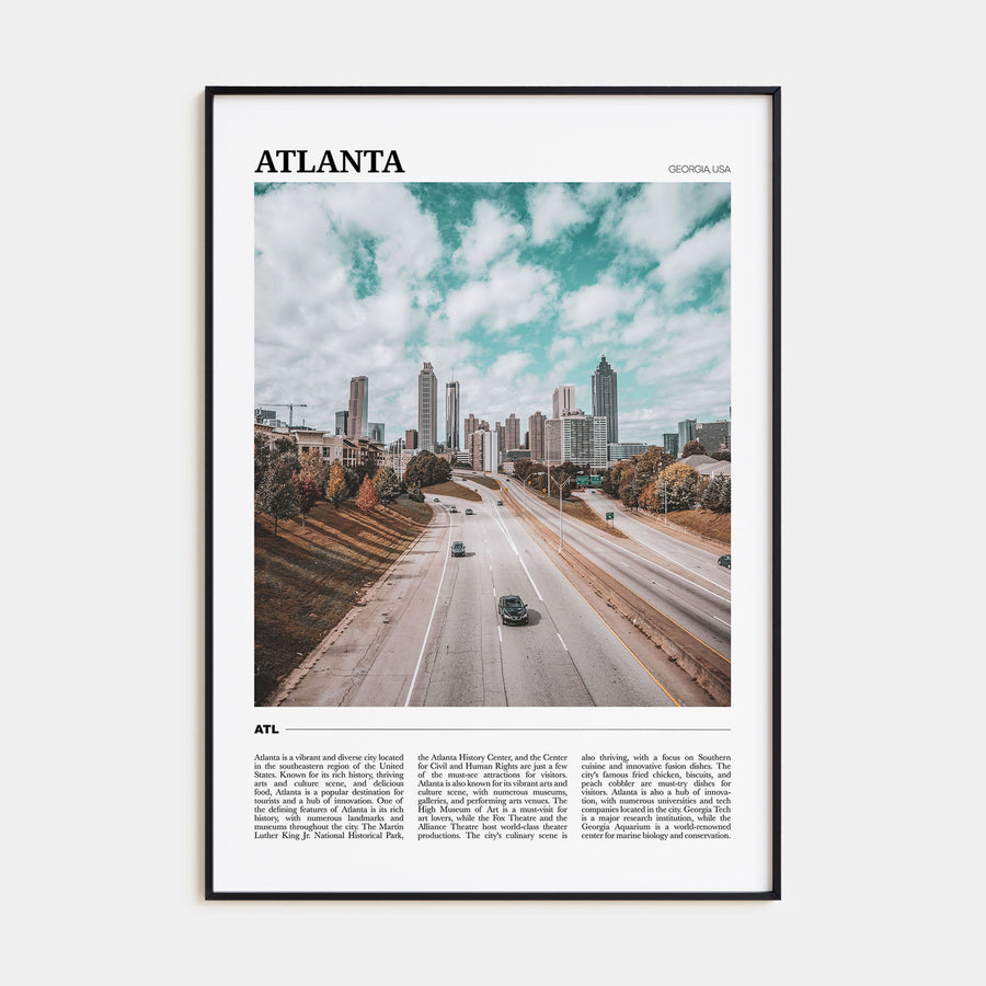 Atlanta Travel Color No 2 Poster