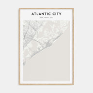 Atlantic City Map Portrait Poster