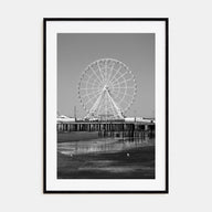 Atlantic City Photo B&W Poster
