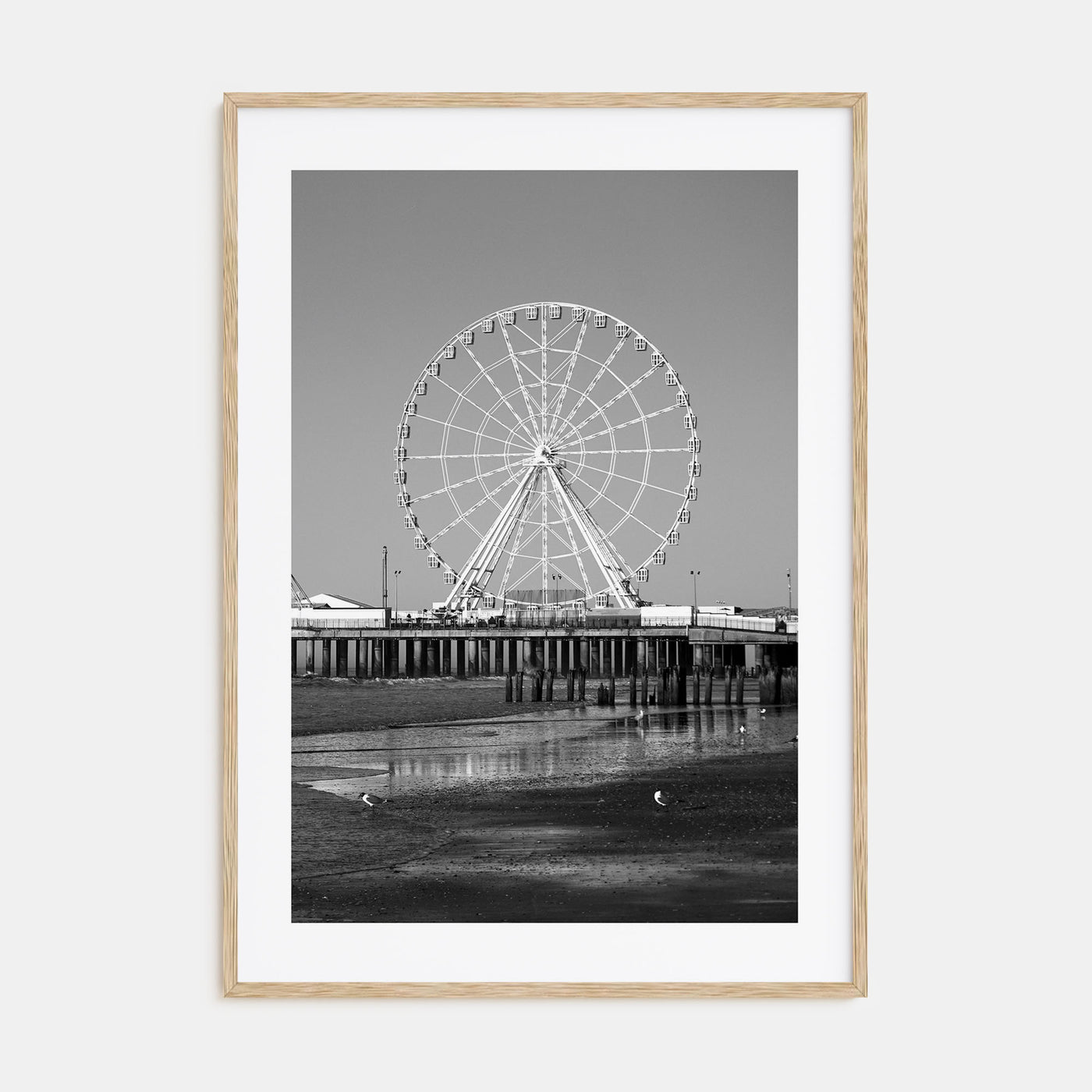 Atlantic City Photo B&W Poster