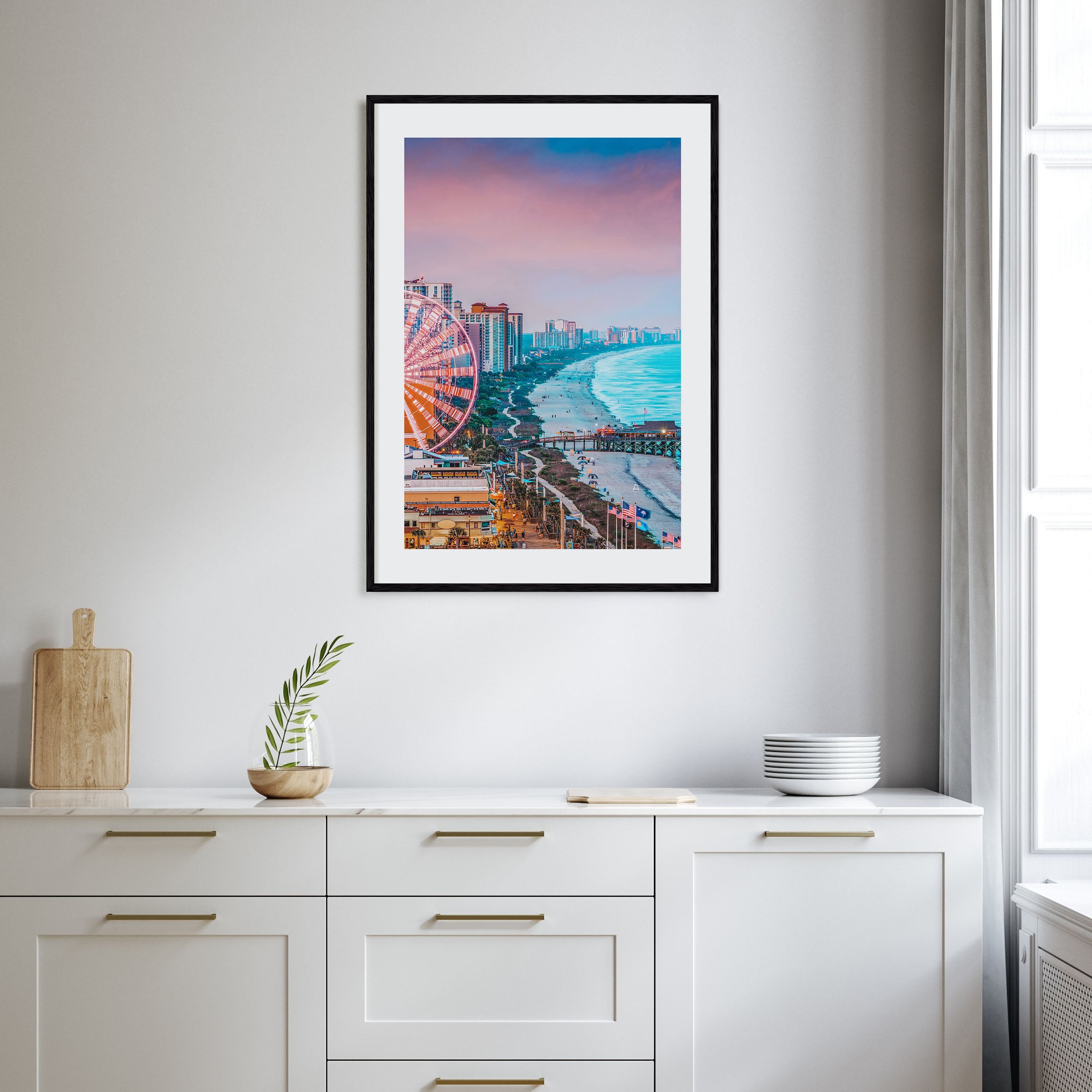 Atlantic City Photo Color Poster