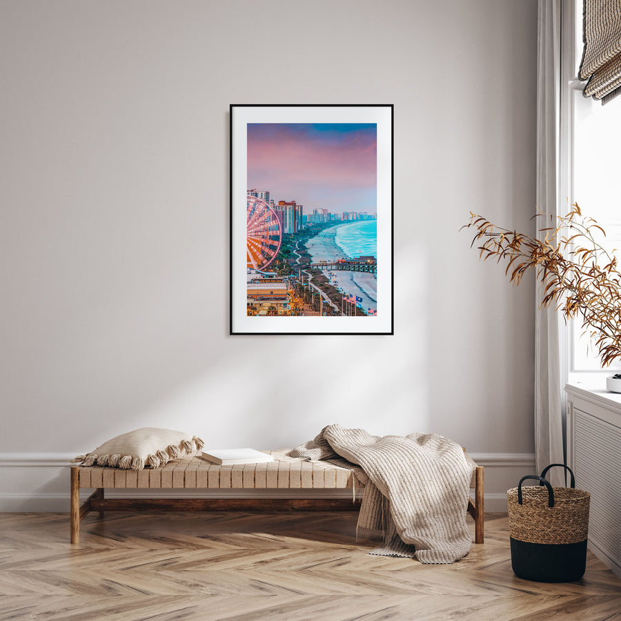 Atlantic City Photo Color Poster