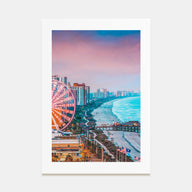 Atlantic City Photo Color Poster