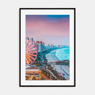 Atlantic City Photo Color Poster