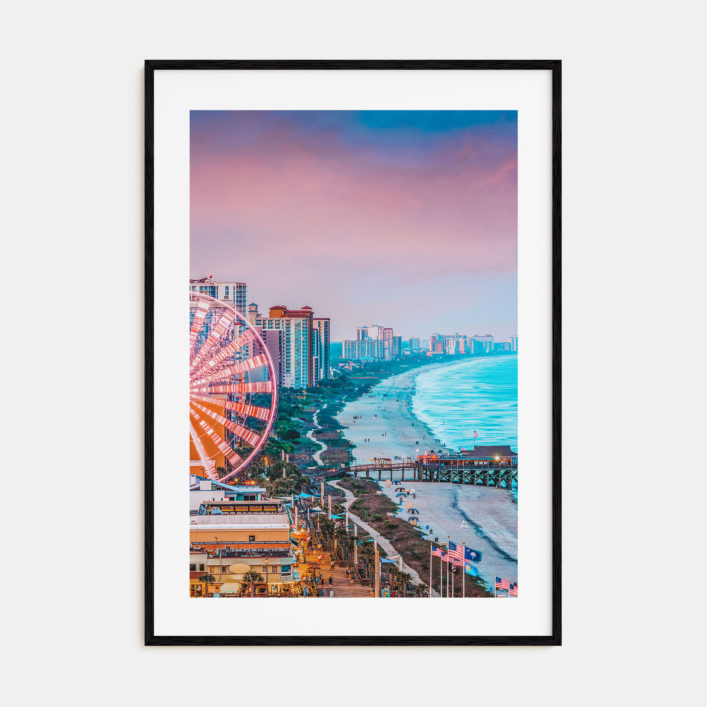 Atlantic City Photo Color Poster