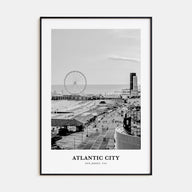 Atlantic City Portrait B&W Poster