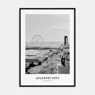 Atlantic City Portrait B&W Poster