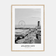 Atlantic City Portrait B&W Poster