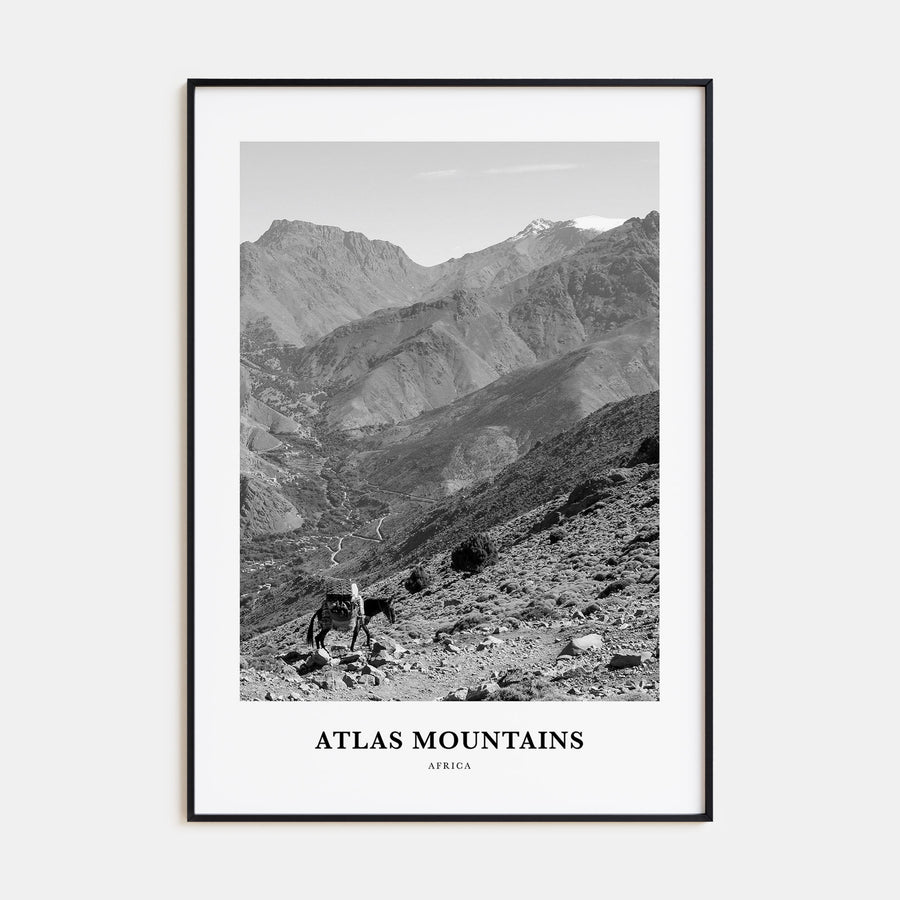 Atlas Mountains Portrait B&W Poster