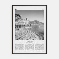Atrani Travel B&W Poster