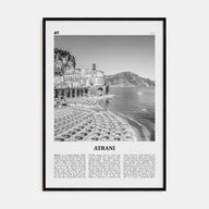 Atrani Travel B&W Poster