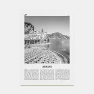 Atrani Travel B&W Poster
